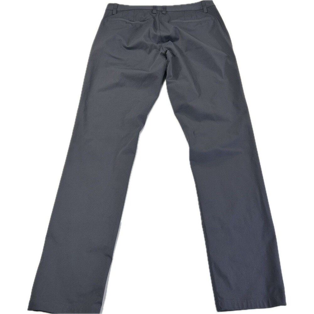Rhone Commuter Pants Mens 32 Gray Flat Front Straight Leg Chino Golf Performance
